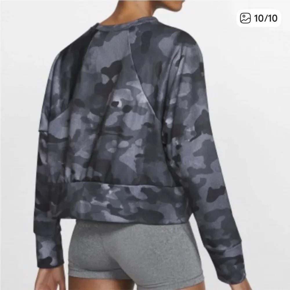 Nike Dri Fit Sportswear Camo Training Top Sweatshirt